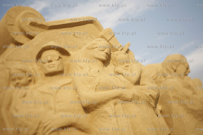 Gdansk Jelitkowo. Gdanski Festiwal Rzezby z Piasku....