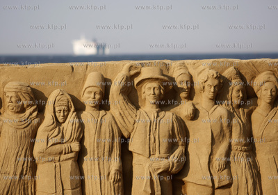 Gdansk Jelitkowo. Gdanski Festiwal Rzezby z Piasku....