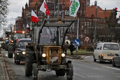 Protest pomorskich rolnikow w Gdansku pod haslem Aby...