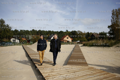 Uroczystośc otwarcia sztucznej wydmy na terenie Stacji...