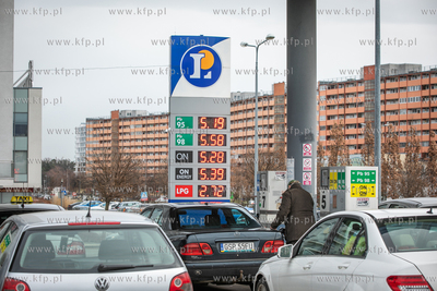 Stacja paliw Leclerc przy ul. Obrońców Wybrzeża...