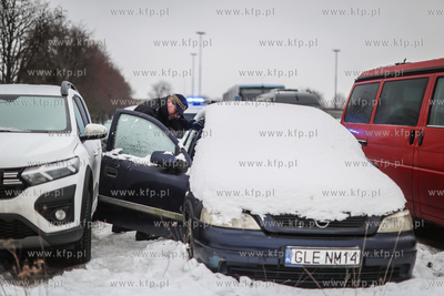 Zimowy patrol gdańskiej Straży Miejskiej polegający...