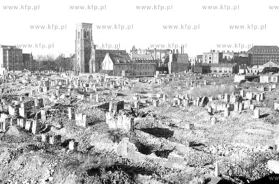 Gdansk po 1945 roku, plac pomiedzy ulicami Gnilna ,...