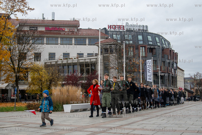 Sopot. Święto Niepodległości. Parada rowerzystów,...