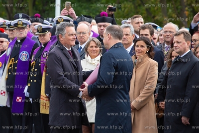 Gdynia, Cmentarz Marynarki Wojennej.  Uroczysty pogrzeb...