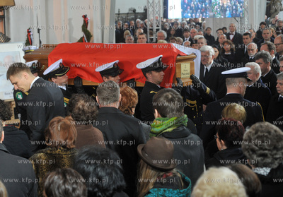 Gdansk. Bazylika Mariacka. Pogrzeb Macieja Plazynskiego,...