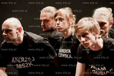 Gdansk. Teatr Wybrzeze. Scena Malarnia. Proba przedstawienia...