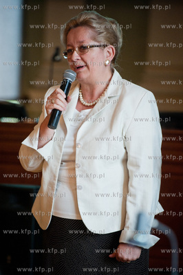 Gdansk. Sala obrad Rady Miasta Nowego Ratusza. Gala...