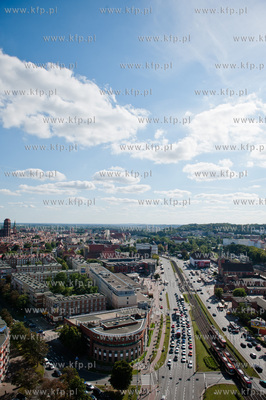 Gdansk. Widok na Podwale Grodzkie z wiezowca Zieleniak.
04.09.2012
fot....