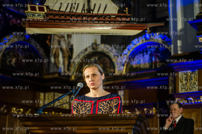 Gdansk. Dwor Artusa. Gala wreczenia nagrod dla zeglarzy...