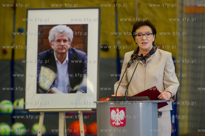 Gdansk. Uroczystosc nadania imienia Arkadiusza Arama...