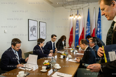 Gdansk. Hotel Hilton. Spotkanie premier Ewy Kopacz...