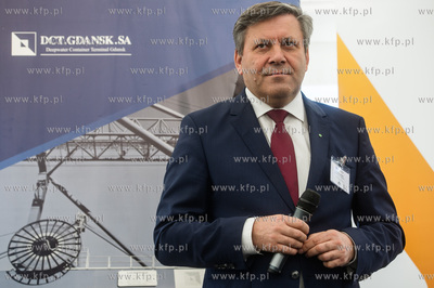 Gdansk. Terminal kontenerowy DCT. Uroczystosc inauguracji...