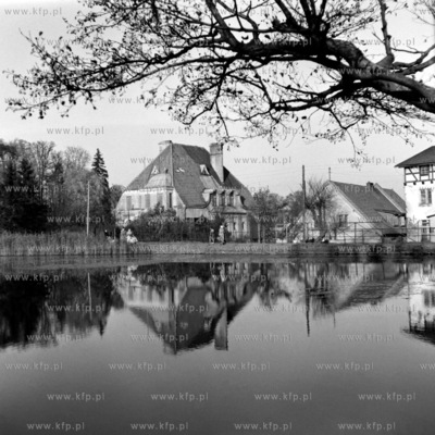 Staw Młyński w Gdańsku Oliwie. 12.11.1957 0003301z...