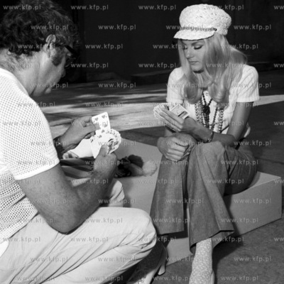 X Miedzynarodowy Festiwal Piosenki w Sopocie. Na zdjeciu...